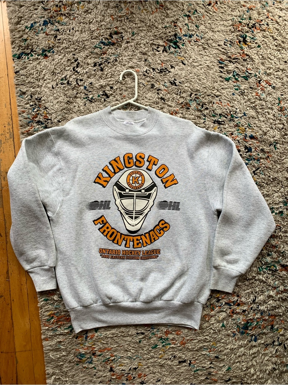 Kingston Frontenacs Gray Crewneck Sweatshirt vintage 1995